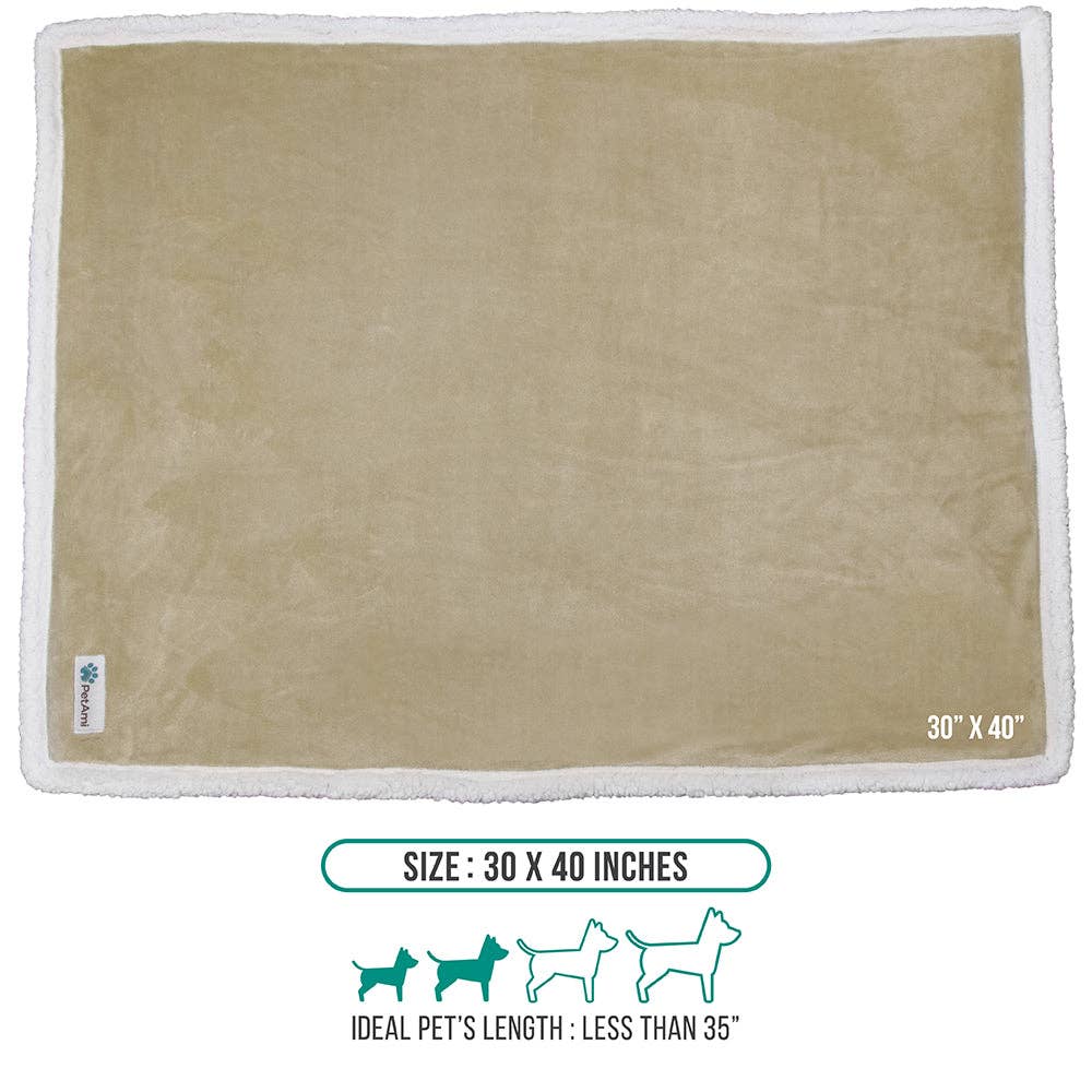 PetAmi - Vente Couverture – chat et chien - Couverture pour animaux en polaire réversible46
