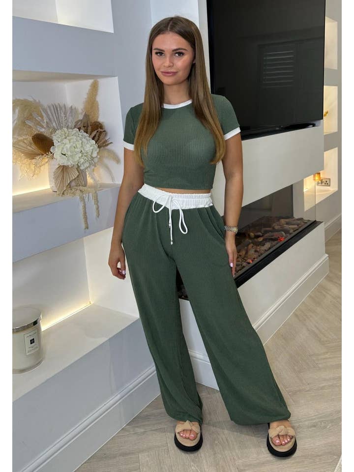 LORIANE - Wholesale Lounge Set - Women's - 9565 one size top + pants set