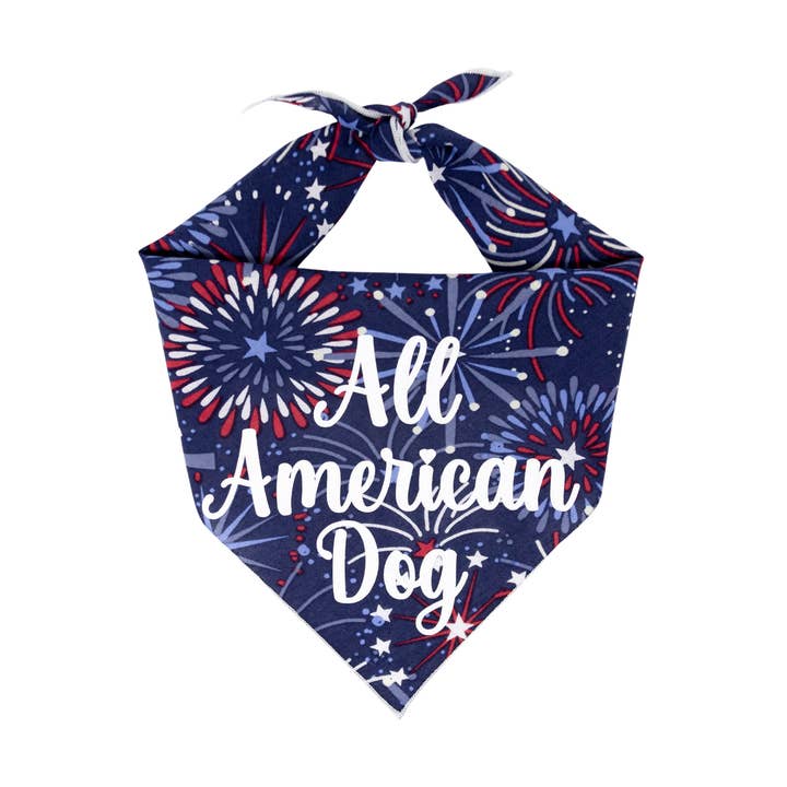 4th of July Dog | Patriotic Bandana | America Dog for wholesale by Paisley Paw Designs
