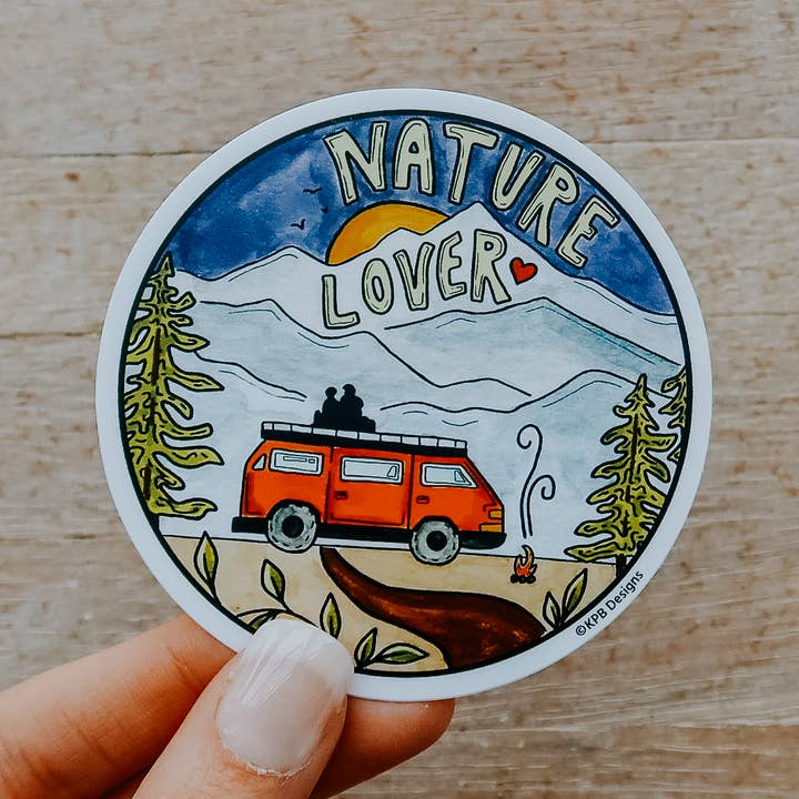 Nature Lover Vinyl Sticker for wholesale by Sticker Girl