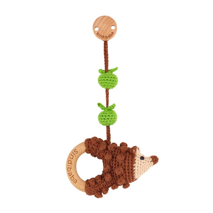 Hedgehog Harry Crochet Bow Pendant for wholesale by SindiBaba