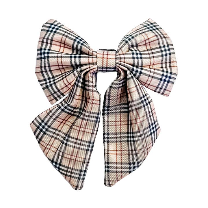 Gravata Borboleta Marinheiro Xadrez Barkberry por atacado de Jersey Border Collars