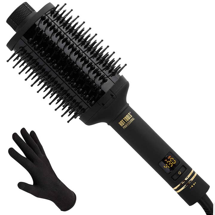 iTech361 - Wholesale Hair Brush/Comb - HOT TOOLS Pro Artist Black Gold Heated Hair Styling Brush