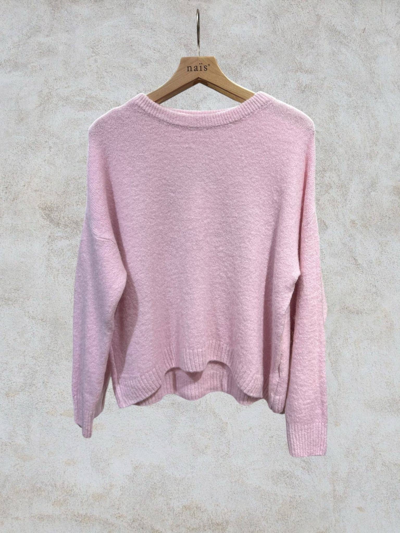 NAÏS PARIS - Wholesale Knit Sweater - Women's - Round neck long sleeve sweater in 30% superfine alpaca7