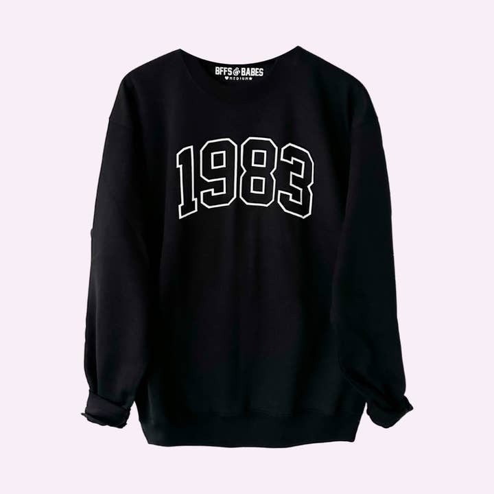 BDAY ENERGY ♡ custom year sweatshirt adults & kids for wholesale by BFFS & BABES