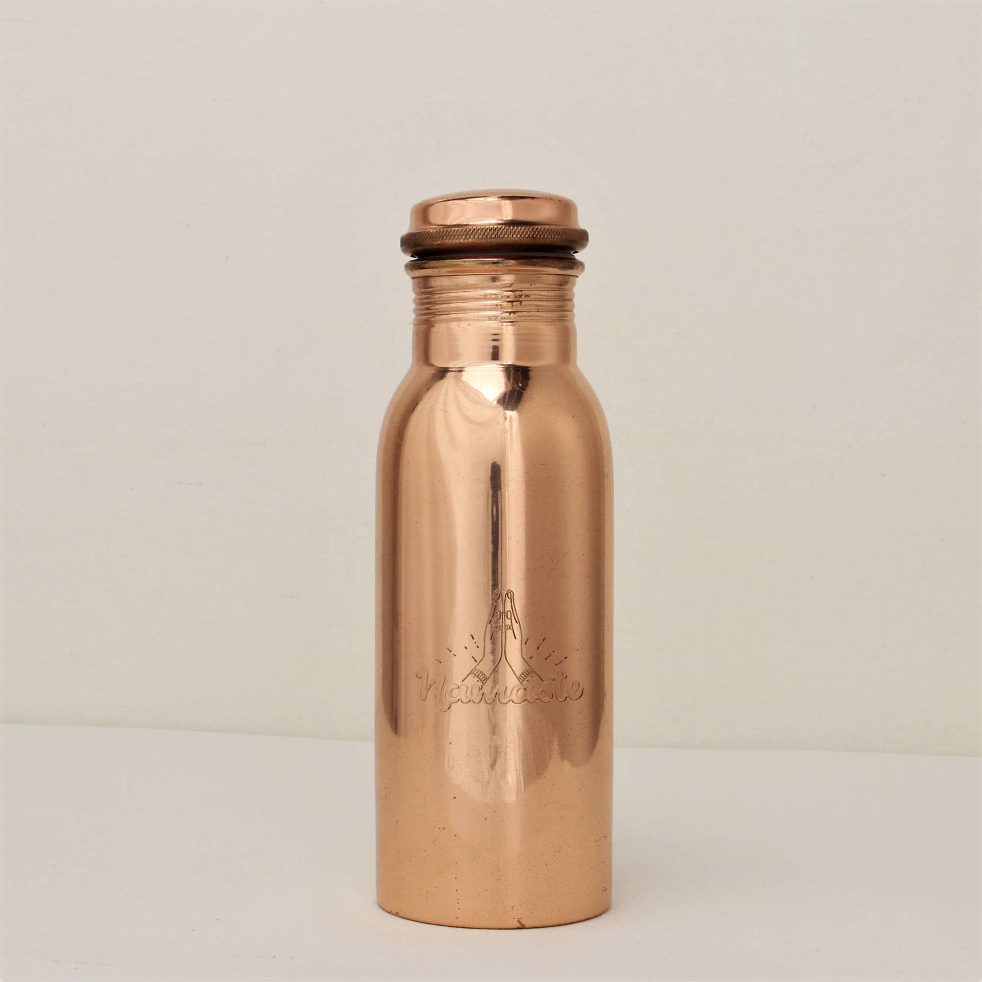 Vriksha Homeware - Wholesale Water Bottle - Art Engraved 100% Pure Copper Water Bottle - 650 ml2