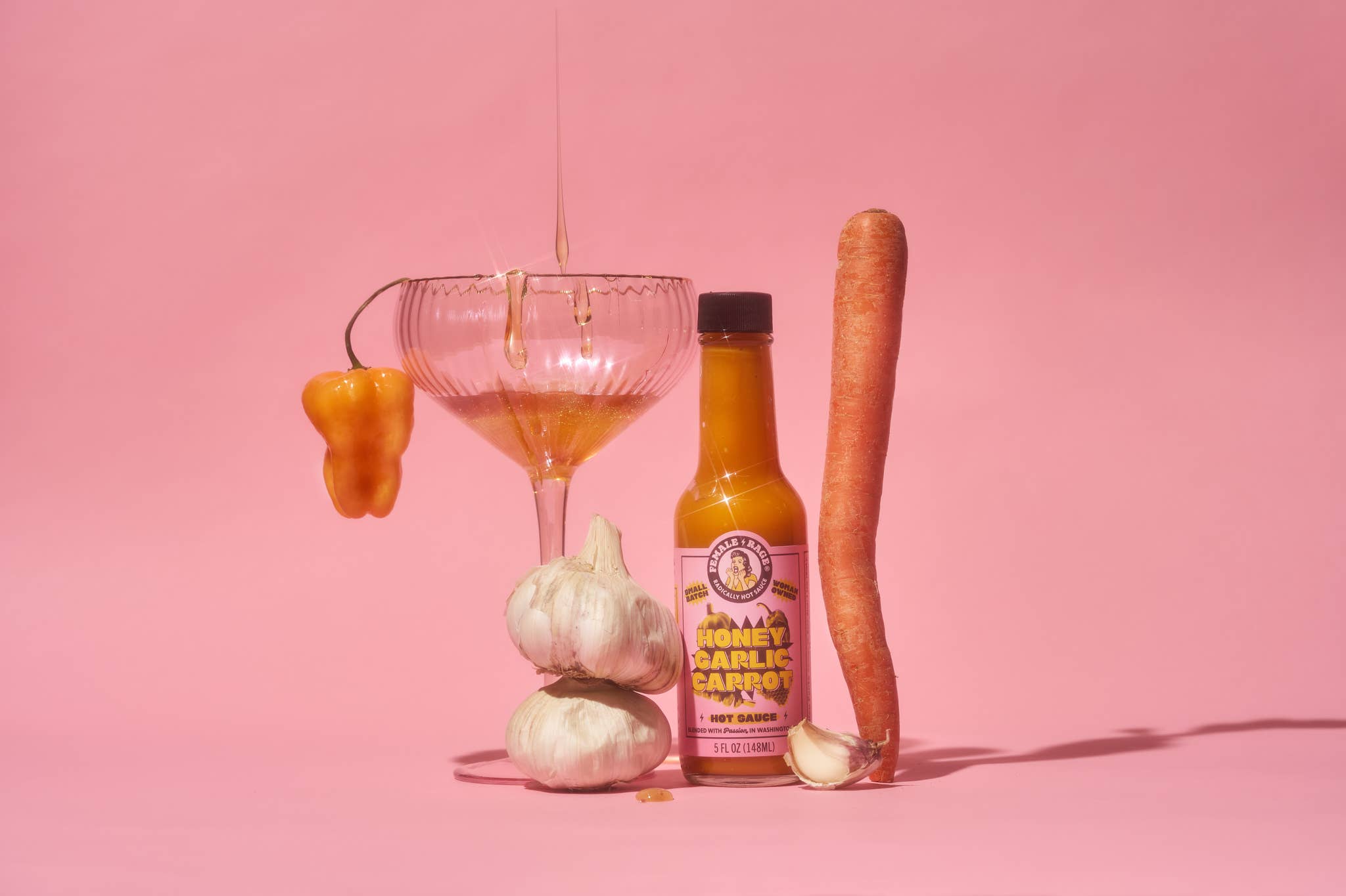 Female Rage Hot Sauce - Wholesale Hot Sauce - Honey Garlic Carrot Hot Sauce2
