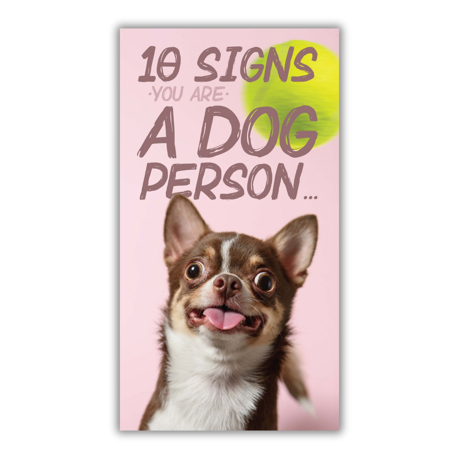 EMOTIONAL RESCUE – wholesale Everyday greeting card – Face Ache Open Birthday Card 10 Signs You're a Dog Person….0