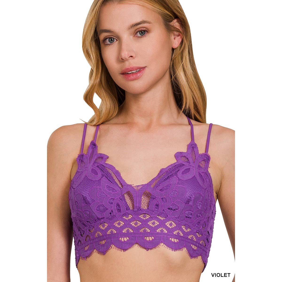 Apolline - Wholesale Bralette - Women's - CROCHET LACE BRALETTE WITH BRA PADS9