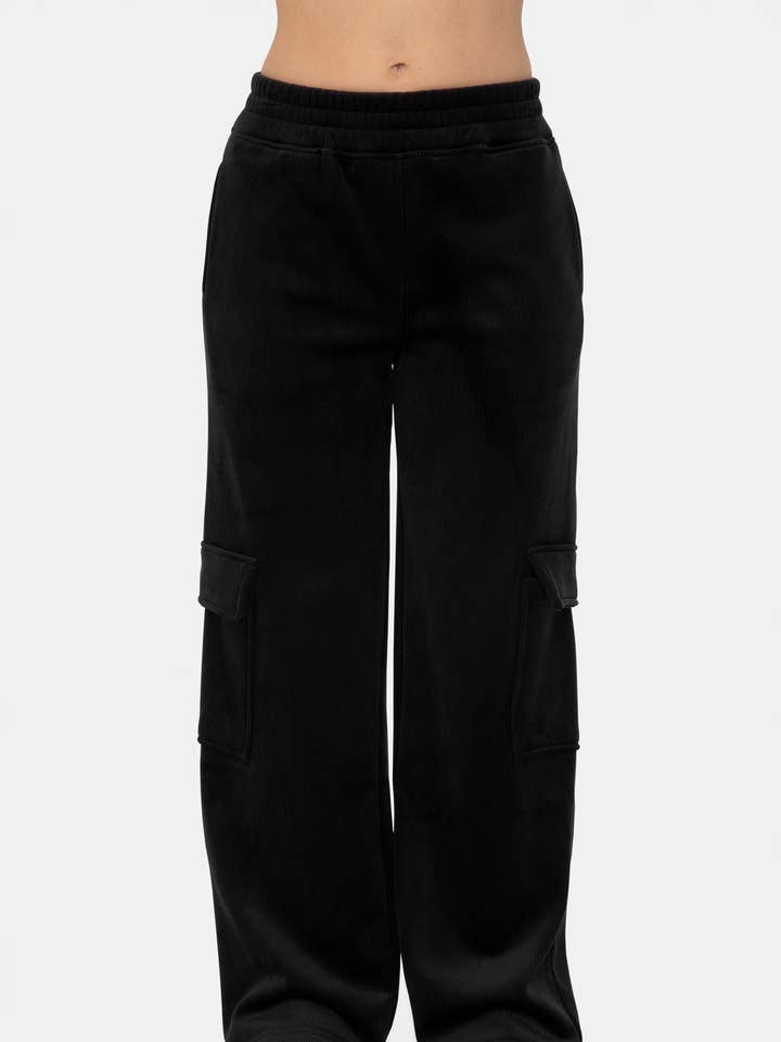 Mono B - Wholesale Pants - Women's - Soft Luxe Corduroy Cargo Pants0