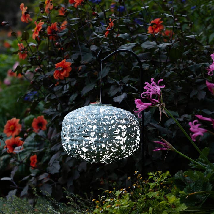 Allsop Home & Garden - Wholesale Outdoor/Lawn Light - Stella Square Sunflower 11" Solar Lantern - Sage22