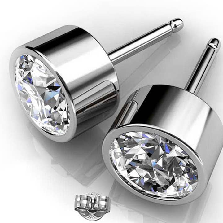 Glimmering Handmade – Großhandel Ohrstecker – BOGO handgefertigte Swarovski-Ohrringe mit Facettenschliff – Kaufen Sie eins, erhalten Sie eins gratis.2