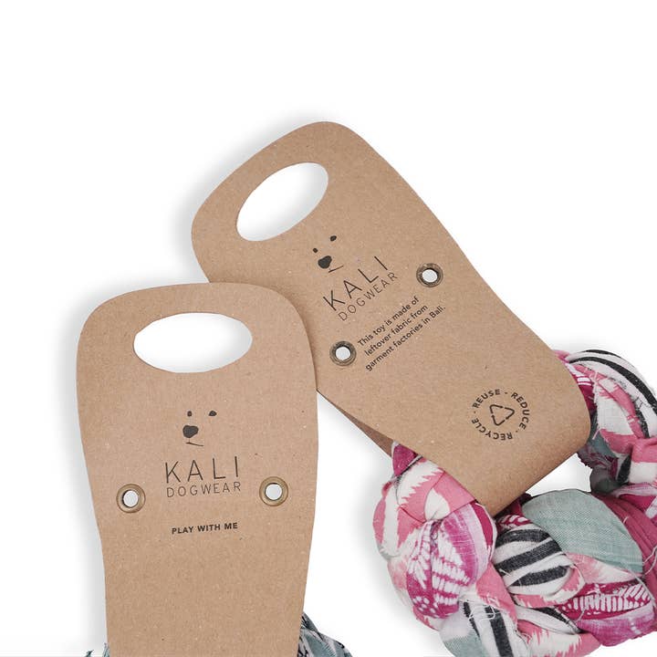Upcycled Dog Toy for wholesale by Kali Dogwear