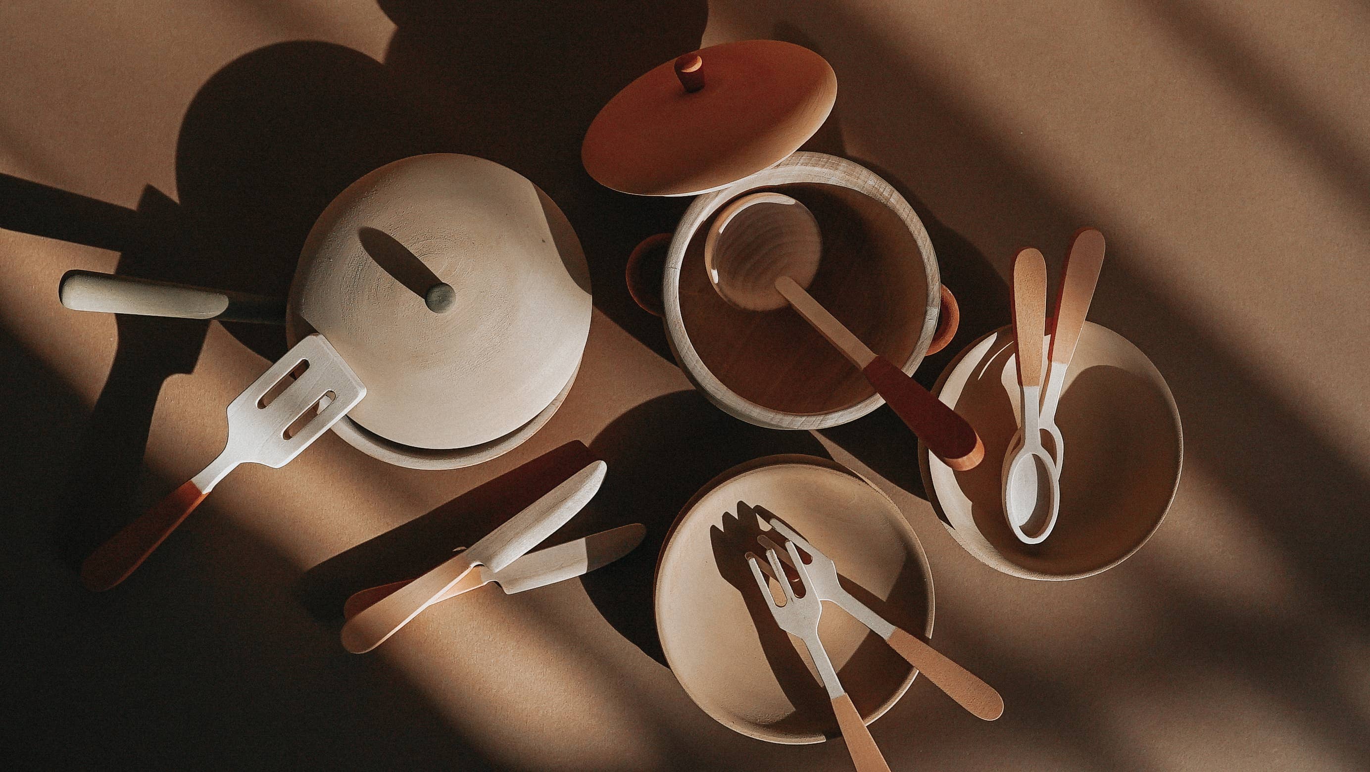 SABO concept – Conjunto de loiça para brincar - Crianças por atacado – Conjunto de utensílios de cozinha infantil / Herbal8