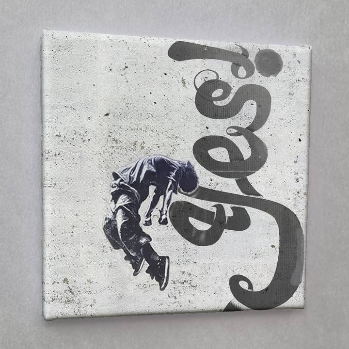#01618 yes Street Art Canvas Print for wholesale by Eicie