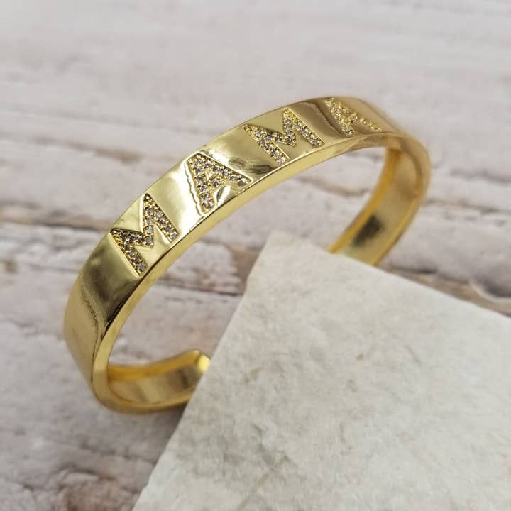 Treasure Wholesale - Wholesale Cuff bracelet - MAMA Bracelet - Mother's Day Gift1