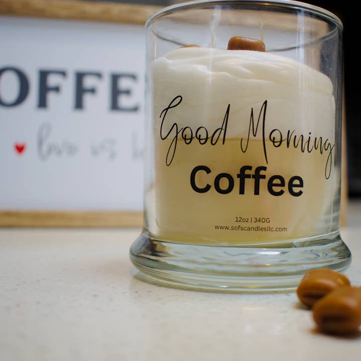 Coffee scented | Coffee lover | Dessert candle , 12oz candle for wholesale by S of S Candles llc