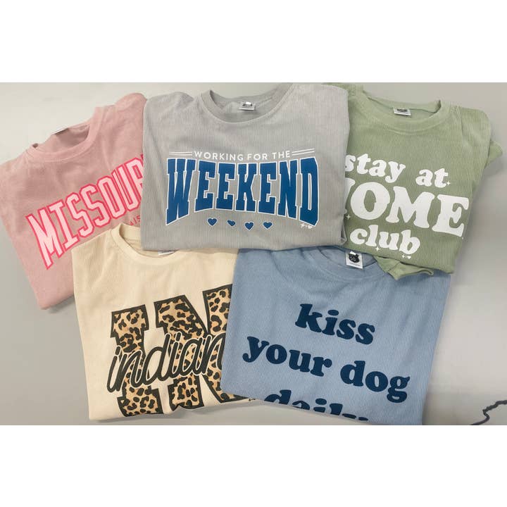 Route 50 Blanks - Wholesale Sublimation Blank T-Shirt - Unisex - SALE: Mist | Unisex Corded Crew | Sublimation Blank Top