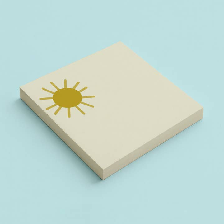 Sun Sticky Note for wholesale by Via Luma