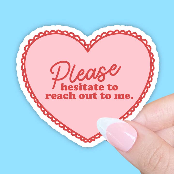 Autocollant de jeu de mots amusant, autocollant de santé mentale, autocollant amusant pour la vente par Radical Buttons