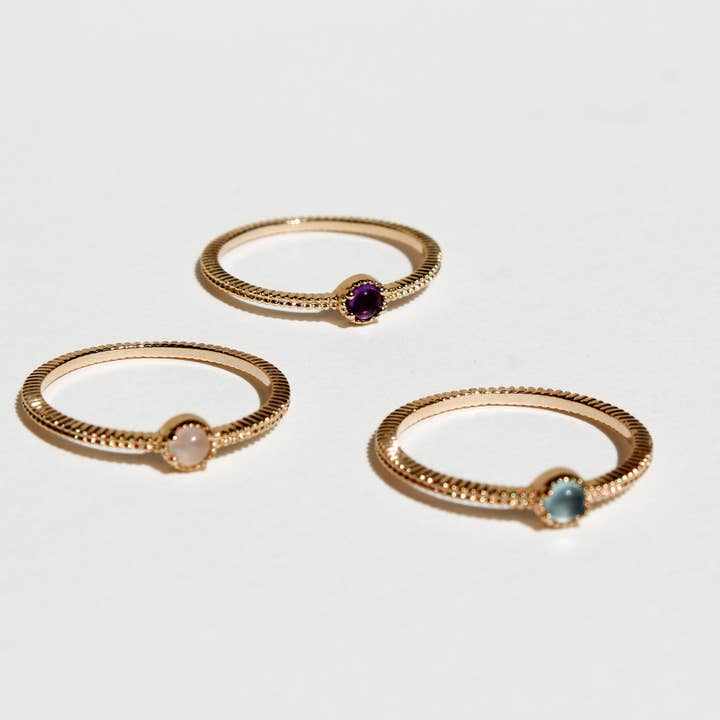 Huguette Paris - Wholesale Single Stone/Solitaire Ring - Ring - ORCHID