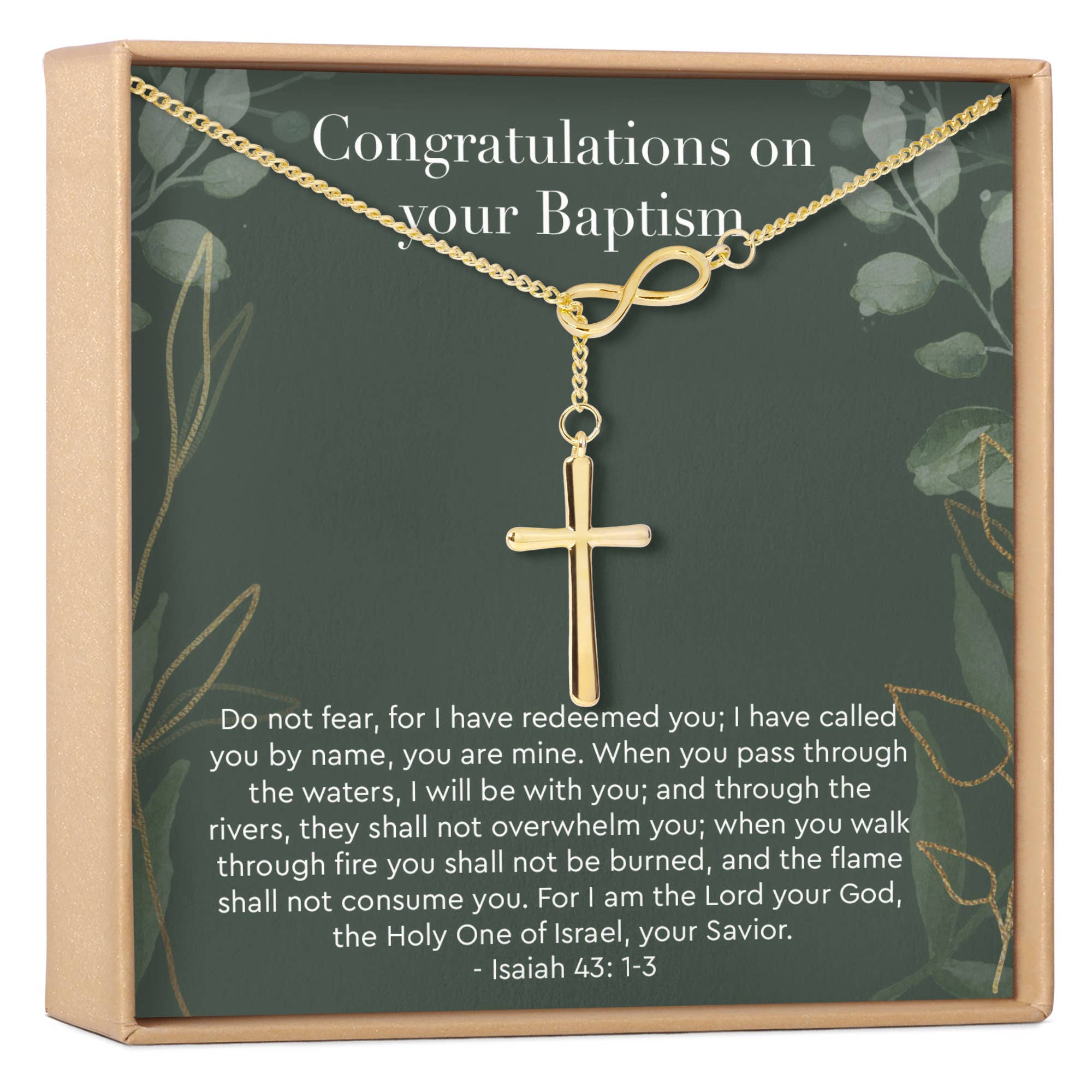 Dear Ava - Wholesale Pendant/Charm Necklace - Baptism Cross Necklace0