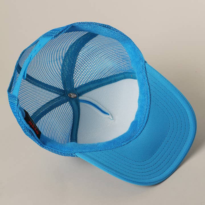 Fashion City - Vente Casquette de camionneur – femme - Je ne parle qu'aux garçons avec des bateaux Casquette à filet arrière avec texte10