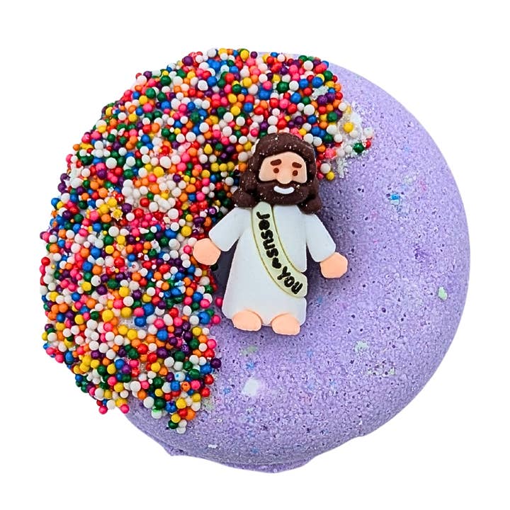 Donut Bath Bomb + Holy Fizz | (Purple) for wholesale by garb2ART