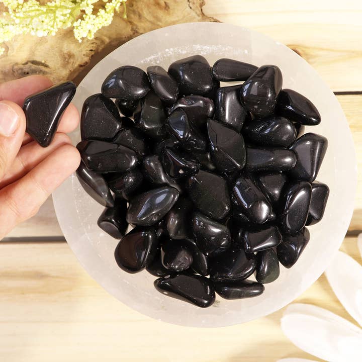 Natures Artifacts Inc - Vendita all'ingrosso Pietra/cristallo spirituale - Pietre burattate in ossidiana arcobaleno da 1 libbre | Ossidiana arcobaleno3