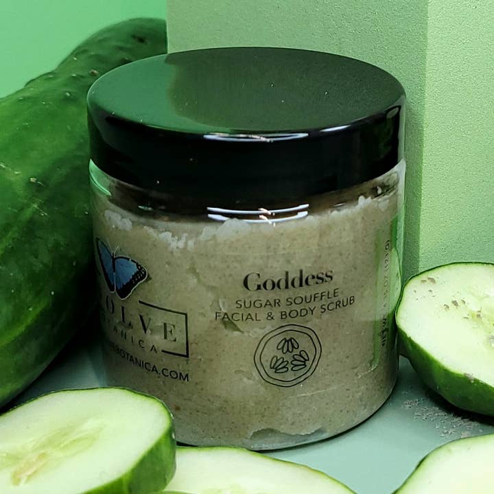 Goddess Natural Facial/Body Scrub Sensitive Skin 4.3oz for wholesale by Evolve Botanica