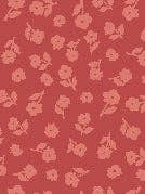 R791708D RED Tossed Florals Fabric for wholesale by Lamb Farm Designs