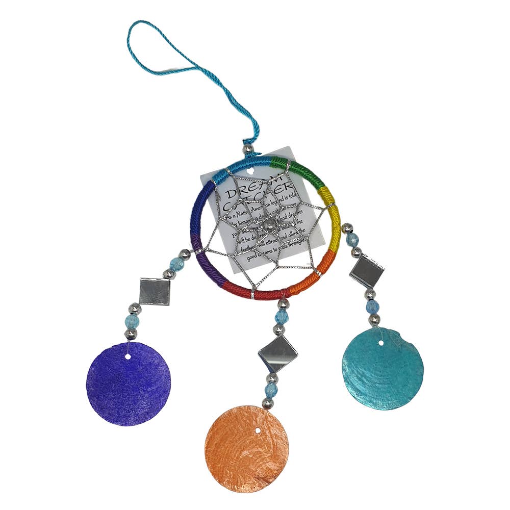 VIE - Vente Attrape-rêve - Attrape-rêves Capiz, anneau de 6 cm4