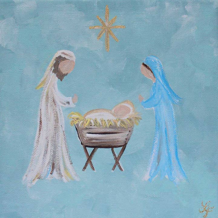 Nativity Painting for wholesale by Lemondaisy Design