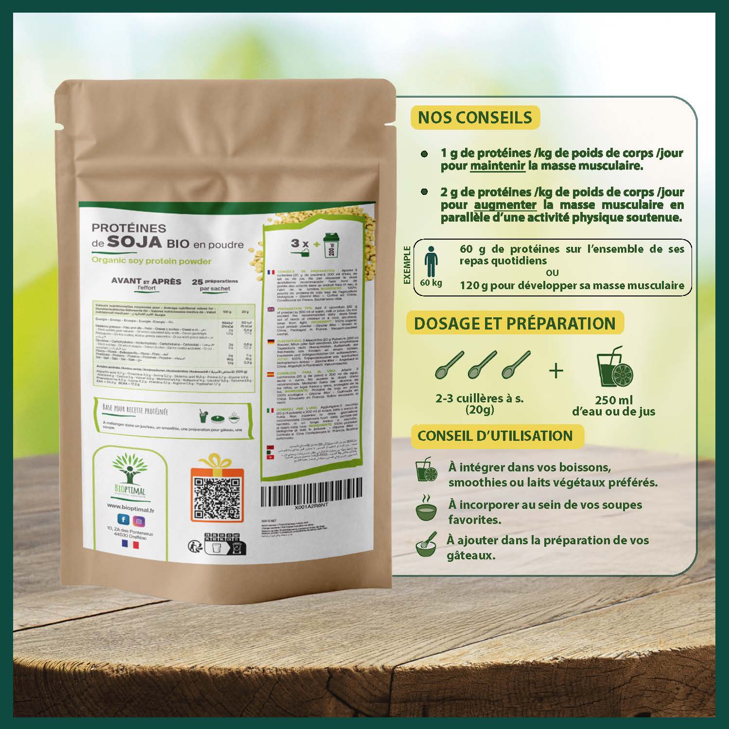 Bioptimal – wholesale Protein-/superfoodpulver – Ekologiskt sojaproteinpulver från Bioptimal8