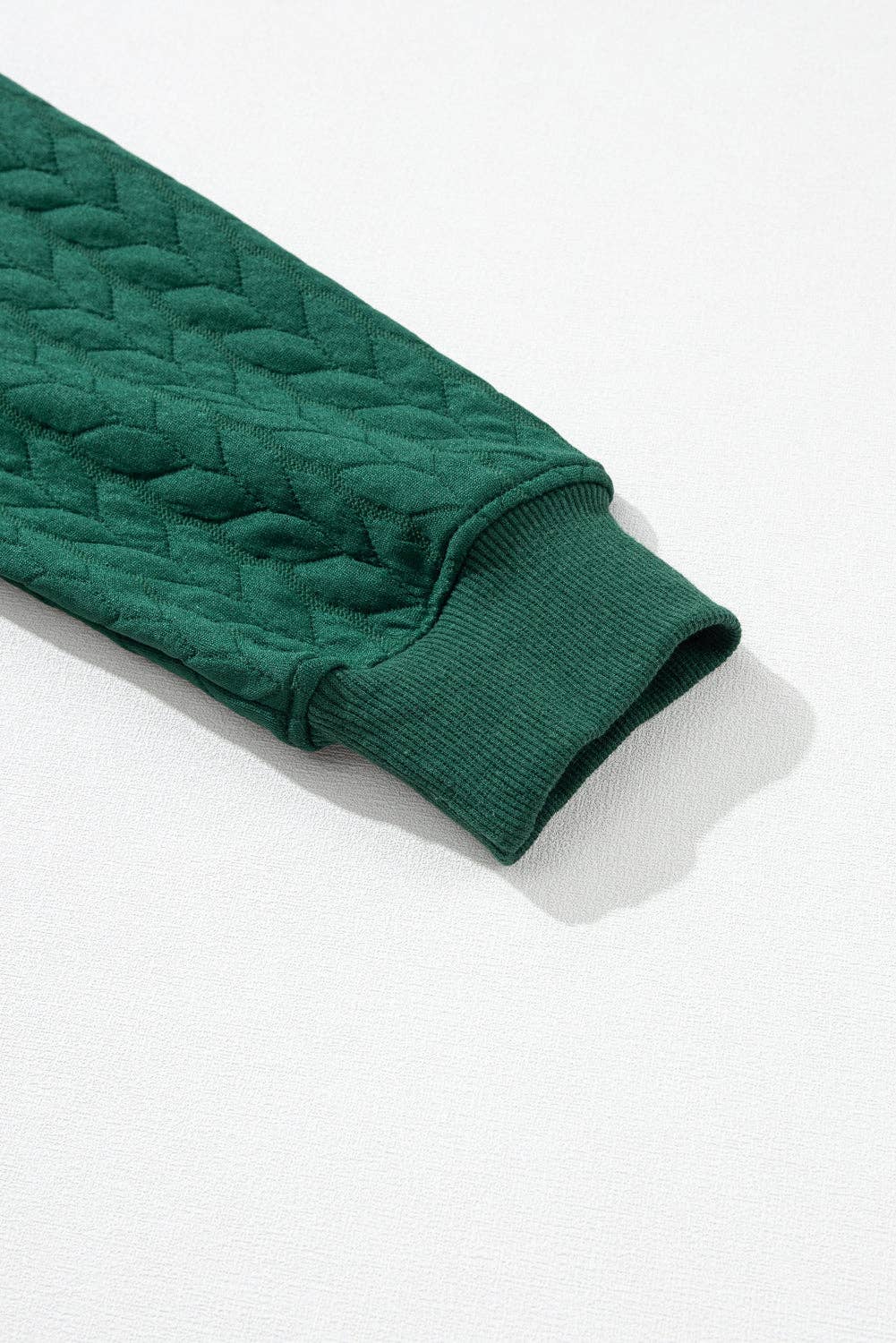 Suhkasana - Wholesale Sweatshirt - Women's - White LUCKY Chenille Embroidered Cable Knit Pullover Sweatshirt46