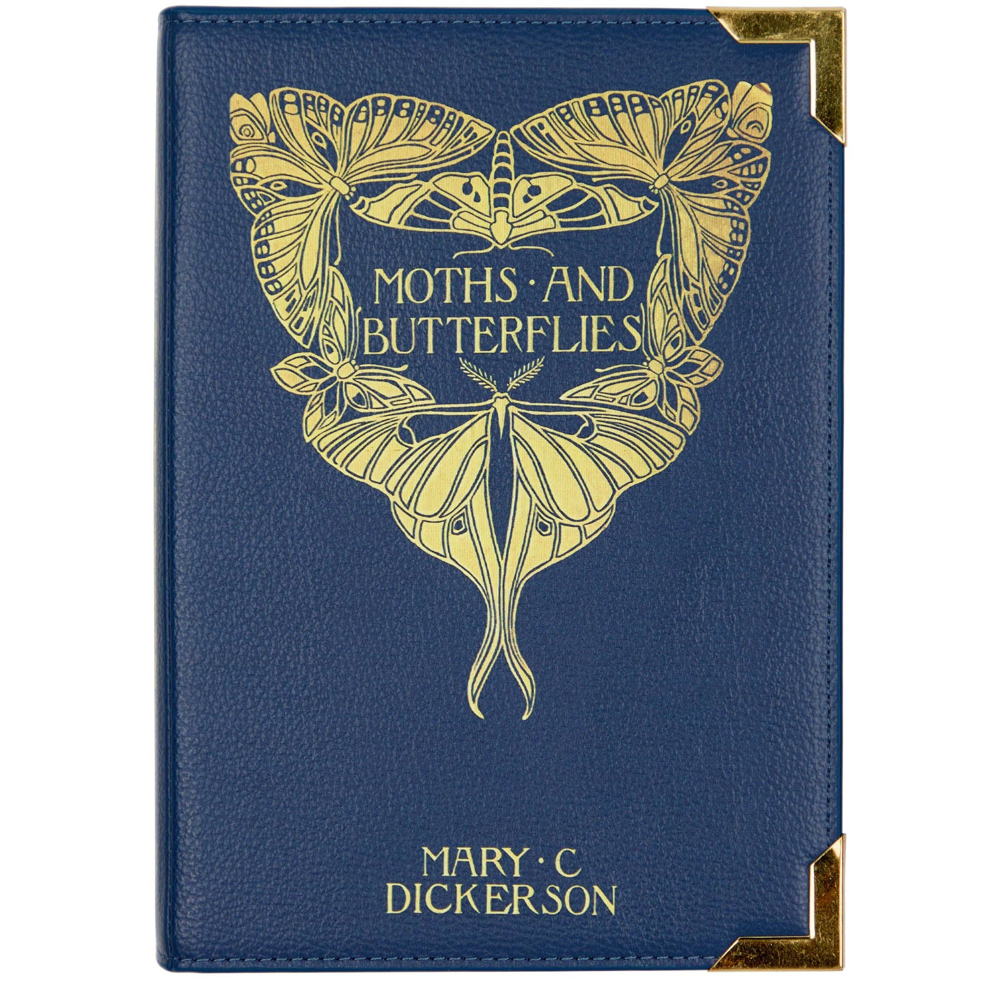 Well Read Company – Großhandel Umhängetasche - Damen – Handtasche in Buchform mit Motiven von Motten und Schmetterlingen, Umhängetasche1