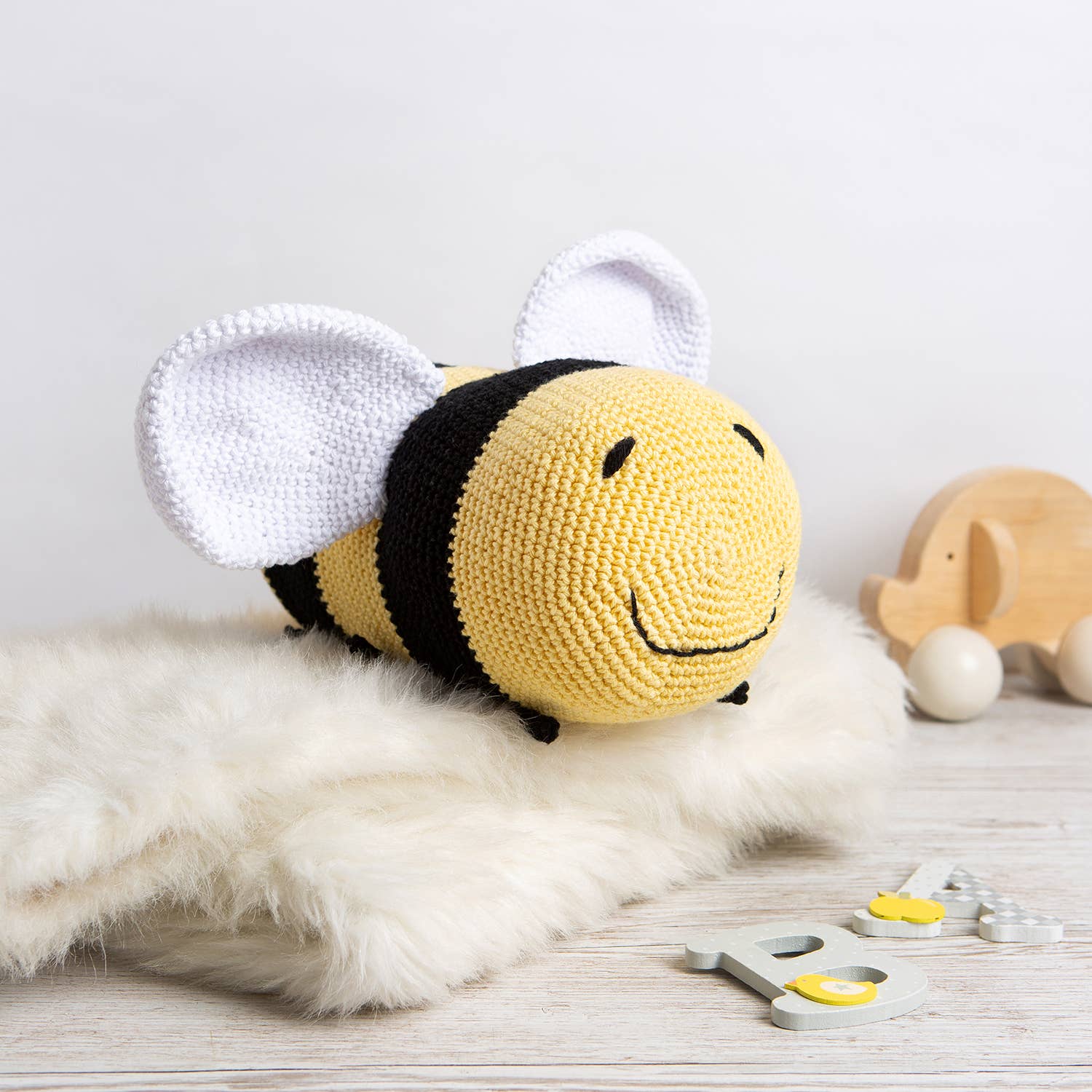 Wool Couture Company - Wholesale Knitting/Crochet Supplies - Lewis The Bee Easy Crochet Kit