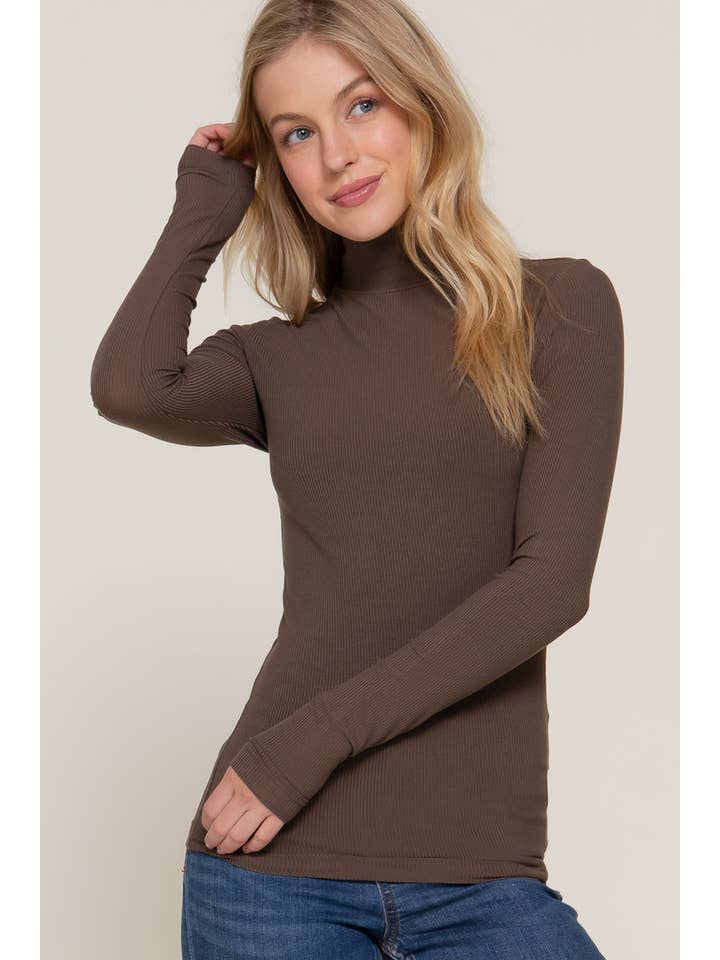 42POPS - Wholesale Knit Top - Women's - ",.._ SI-24739 FITTED LONG SLV TURTLE NECK RIB KNIT TOP10