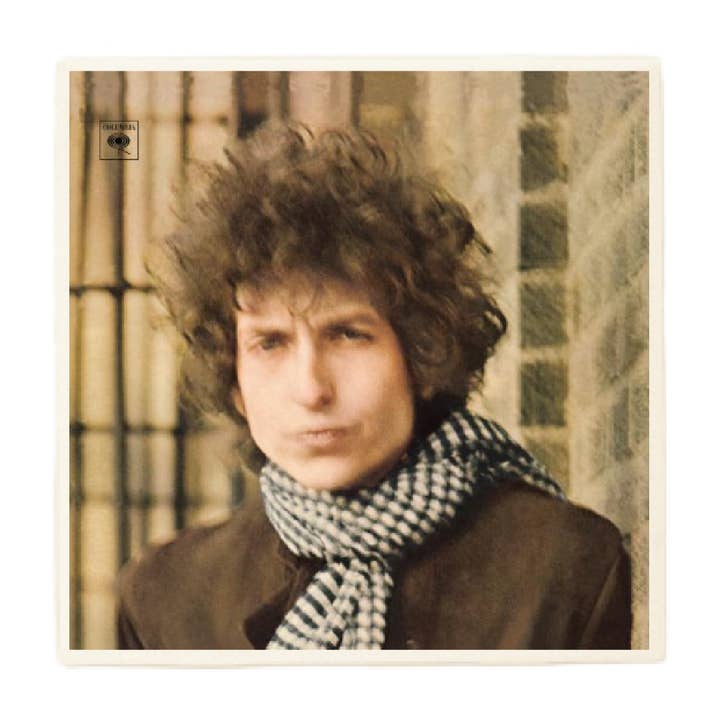 Bob Dylan Blonde on Blonde Album Coaster for wholesale by Lucky Mfg. Co.