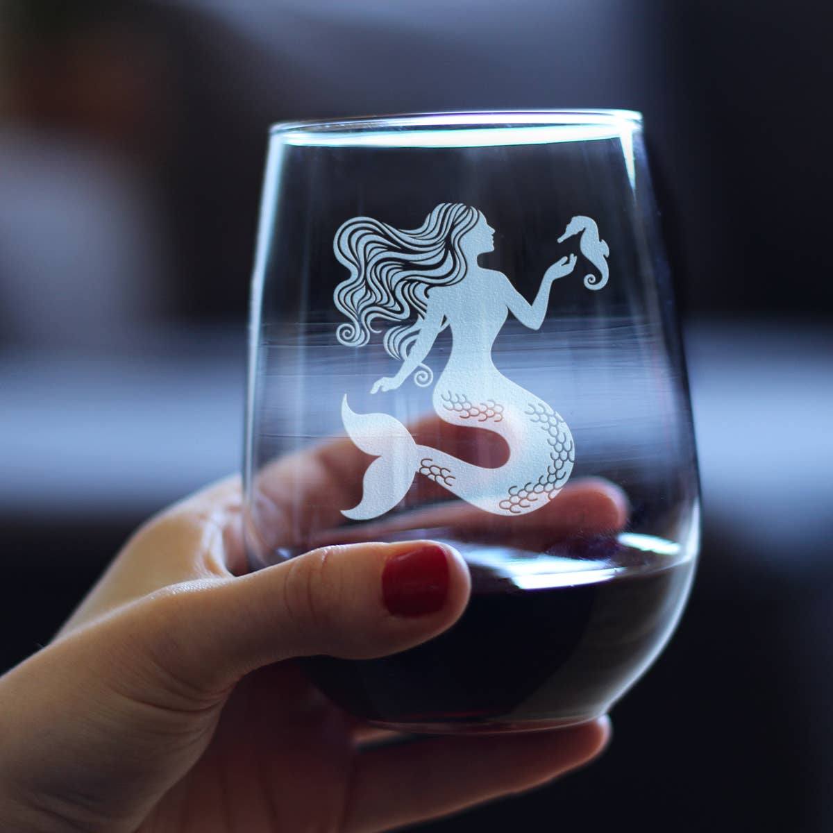 bevvee - Wholesale Wine Glass - Mermaid - Stemless Wine Glass - Beach Gifts & Decor2