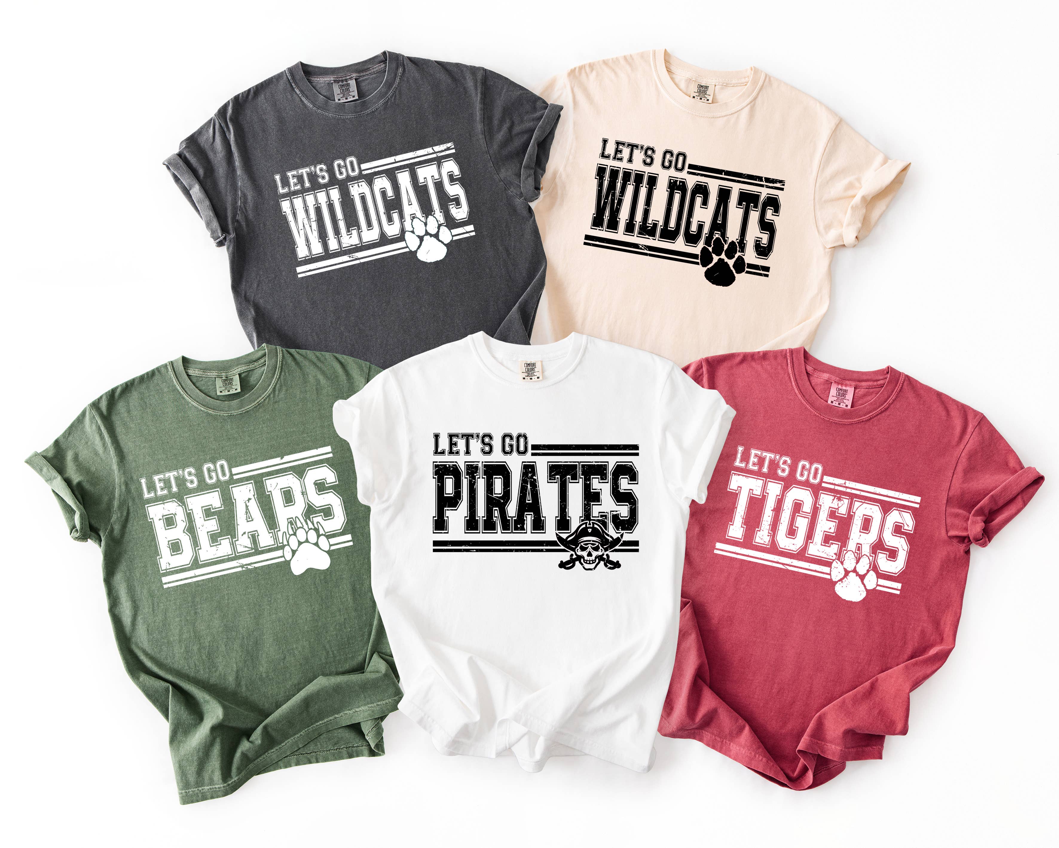 Custom T Story - Wholesale Shirt - Uniseks - Comfort Colors, Aangepast Schoolmascotte Shirt, Mascotte Shirt0