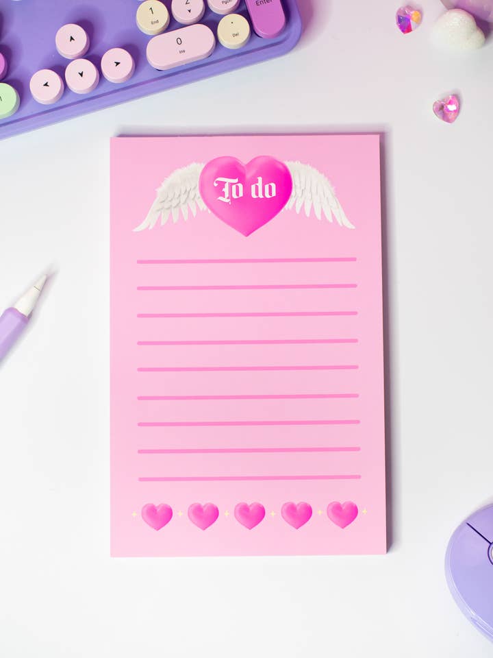 Bloc-notes Angel Hearts pour la vente par Kate & Kris