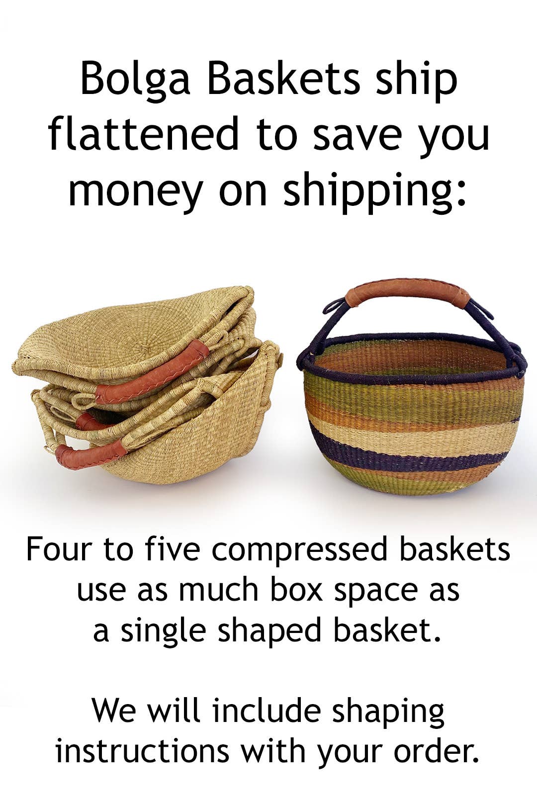 Swahili | AFRICAN MODERN - Wholesale Picnic Basket - Assorted Ghanaian Bolga Berry Picking Basket2