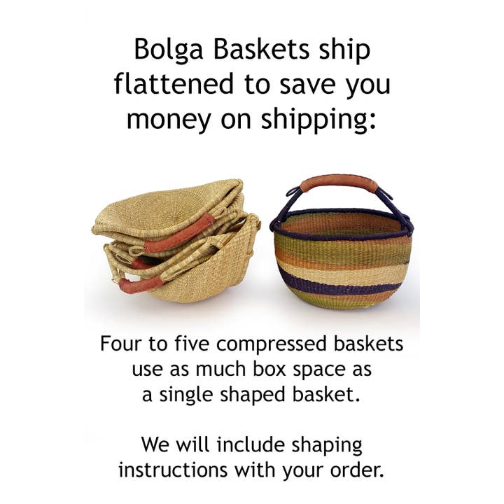 Swahili | AFRICAN MODERN - Wholesale Picnic Basket - Assorted Ghanaian Bolga Berry Picking Basket2