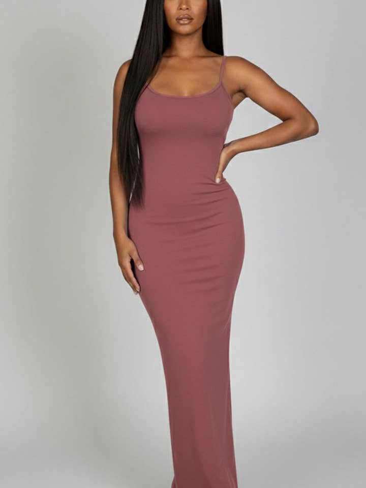 CAPELLA APPAREL - Wholesale Dress - Women's - Ribbed Mermaid Hem Cami Dress15