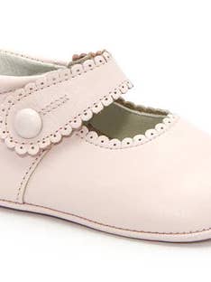 Patucos Infant Classic Soft Leather Pink Shoes for Girls for wholesale by Patucos