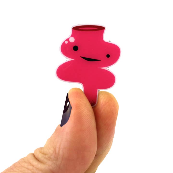 I Heart Guts | Organ Plushies Wholesale - Wholesale Lapel Pin/Button - Rectum Lapel Pin - Bringing up the Rear2