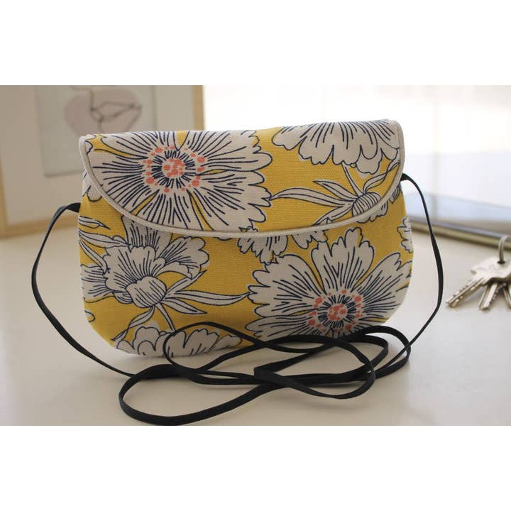 Yellow pocket bag for wholesale by Sabrina Trefle