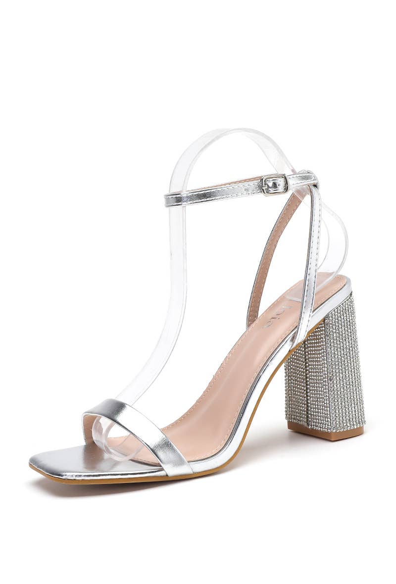 Joia Paris - Venta al por mayor Zapatos de tacón - Mujer - Sandalias con tacón y strass con correas ajustables H8-3636