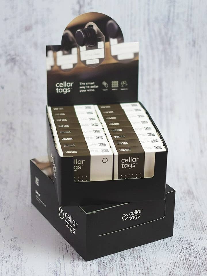 Cellartags Oak - Carton - 16 Packs for wholesale by Cellartags